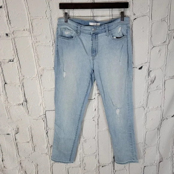 JOES JEANS Womens Sz 29 Ankle Cropped Skinny Jeans High Rise Denim Light Wash - Picture 1 of 4